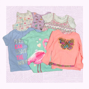 Lot of 21 Girls 4T Tops and Bottoms